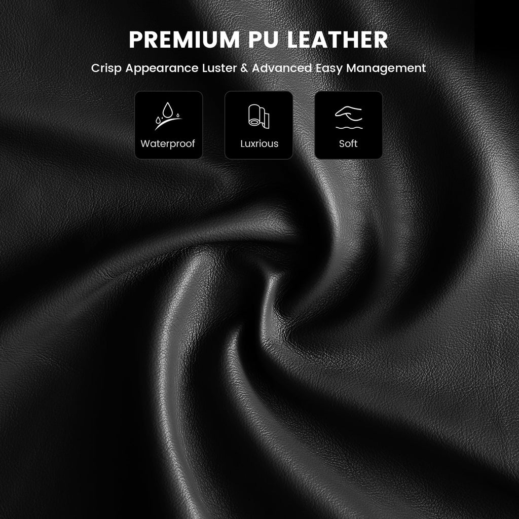 Mainstays Executive Ergonomic High Back Leather Home Office Desk Chair, Black